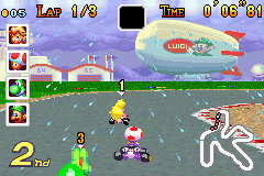 Mario Kart Advance screenshot 3 for GameBoy Advance